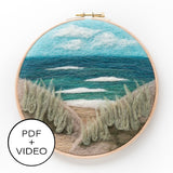 Beach View Digital Pattern