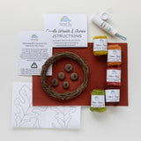 Candle Wreath & Acorns Needle Felting Kit