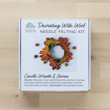Candle Wreath & Acorns Needle Felting Kit