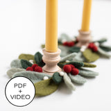 Festive Candle Rings Digital Pattern
