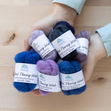 Felter's Flowing Wool - Blue & Purple Box