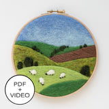Grazing Sheep Digital Pattern