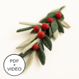 Holiday Greenery Digital Pattern