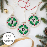 Joy Ornaments Digital Pattern