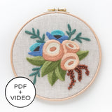 Rose Bouquet Digital Pattern