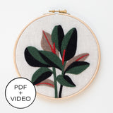Rubber Tree Digital Pattern