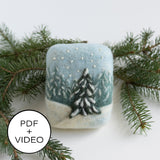 Snowy Pines Digital Pattern
