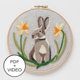 Spring Rabbit Digital Pattern