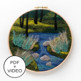 Woodland Stream Digital Pattern