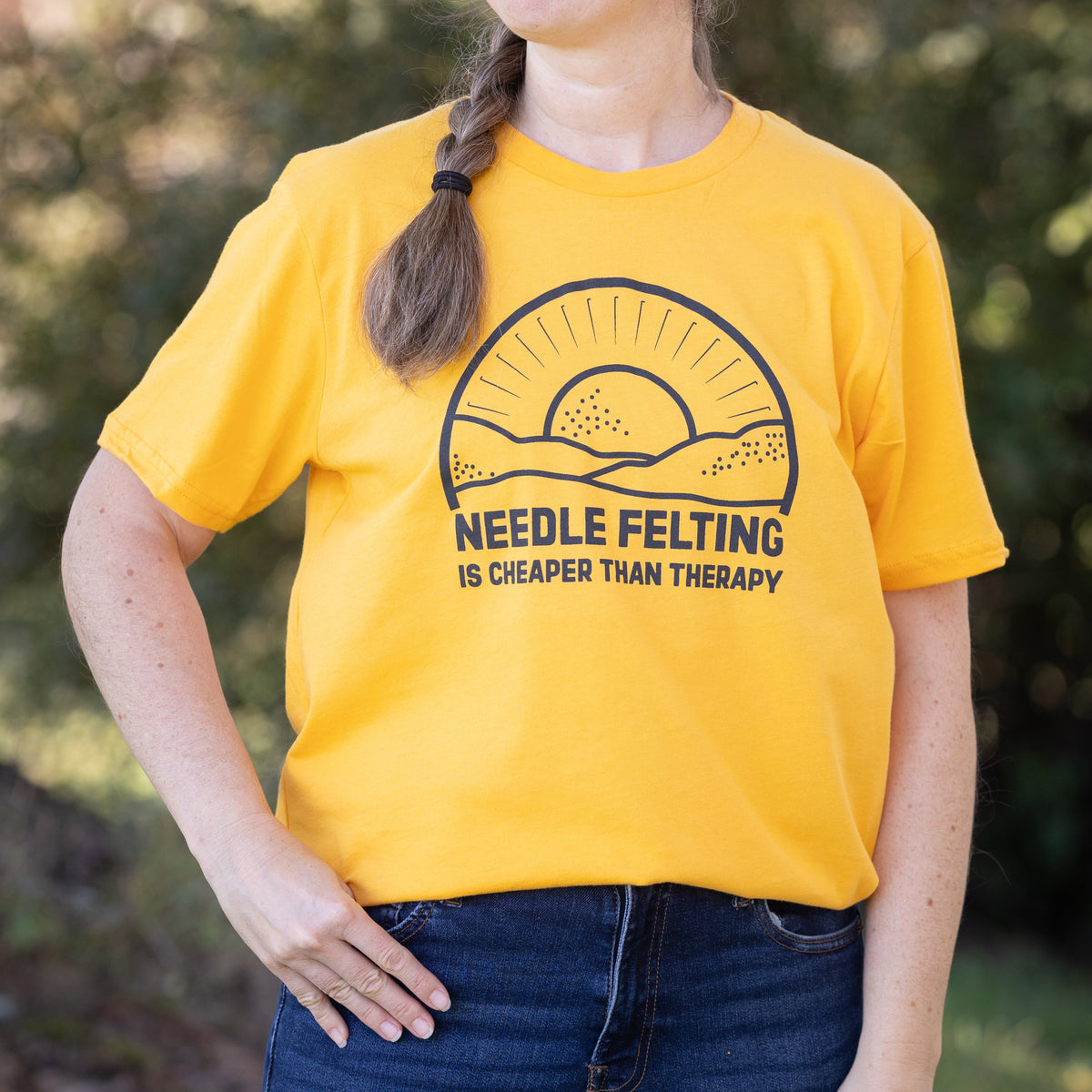Needle Felting Is Cheaper Than Therapy T-Shirt – Felted Sky