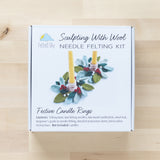 Festive Candle Rings Needle Felting Kit