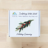 Holiday Greenery Mini Needle Felting Kit