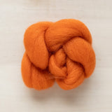 Pumpkin - 1/8 oz Felter's Roving