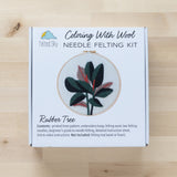 Rubber Tree Needle Felting Kit