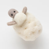 White Sheep Mini Needle Felting Kit