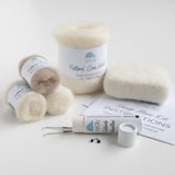 White Sheep Mini Needle Felting Kit
