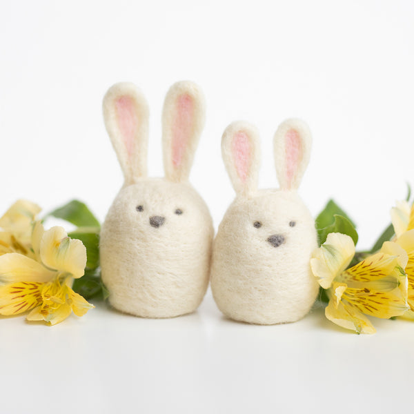 Felted Sky Bunny Needle Felting Kit - Learn Sculpting With Wool For Beginners