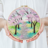 Cherry Blossoms Needle Felting Kit