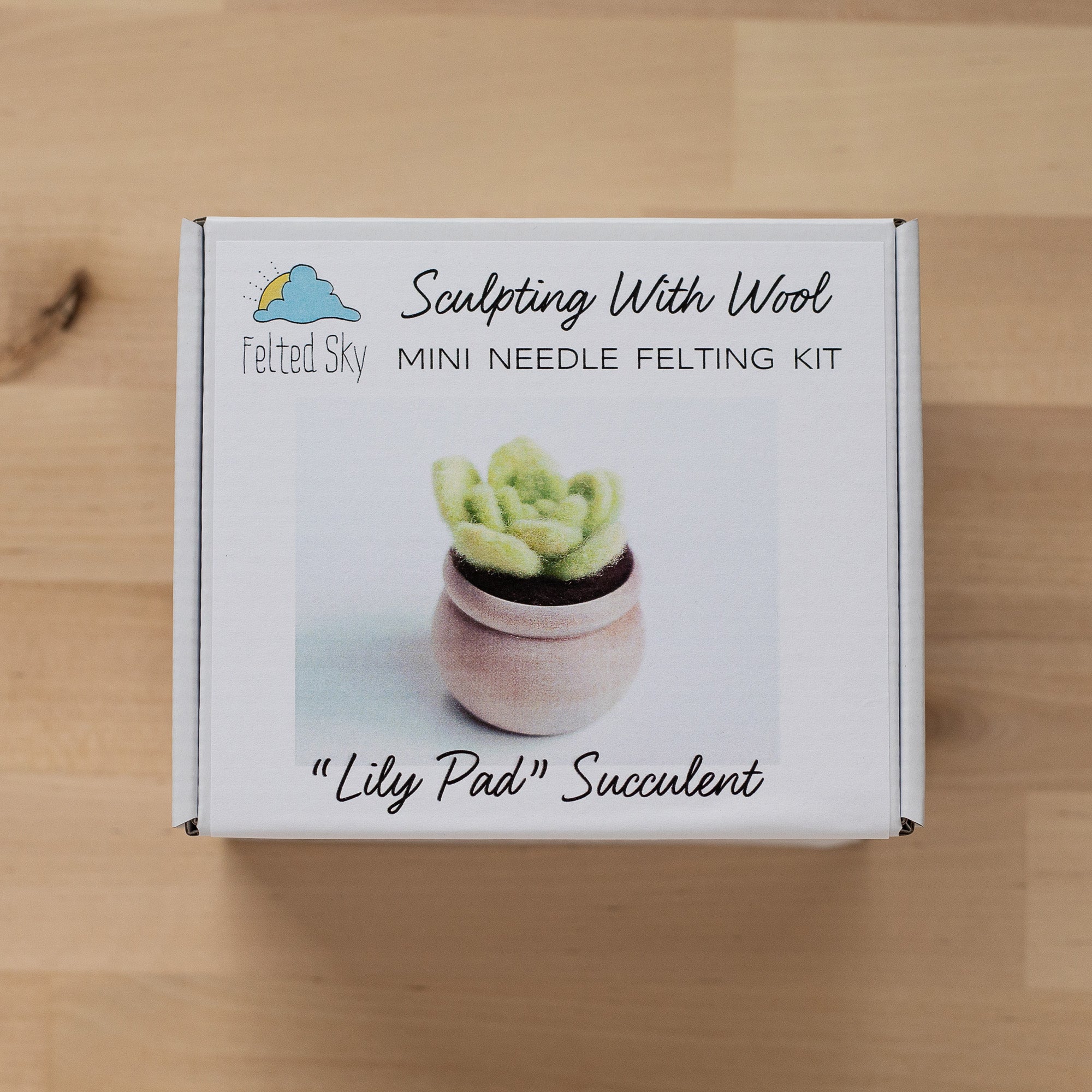 mini maker felt succulent kit instructions Lily Pad Succulent Mini Needle Felting Kit