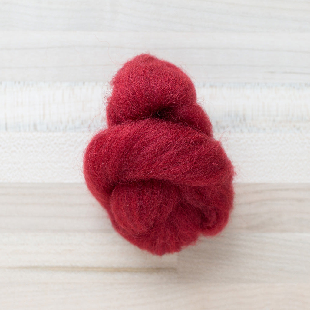 10g*8 /50g*1 Red Color Series Felting Wool Roving Wool Fibre For