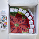 Poinsettia Pillow Cover Needle Felting Kit