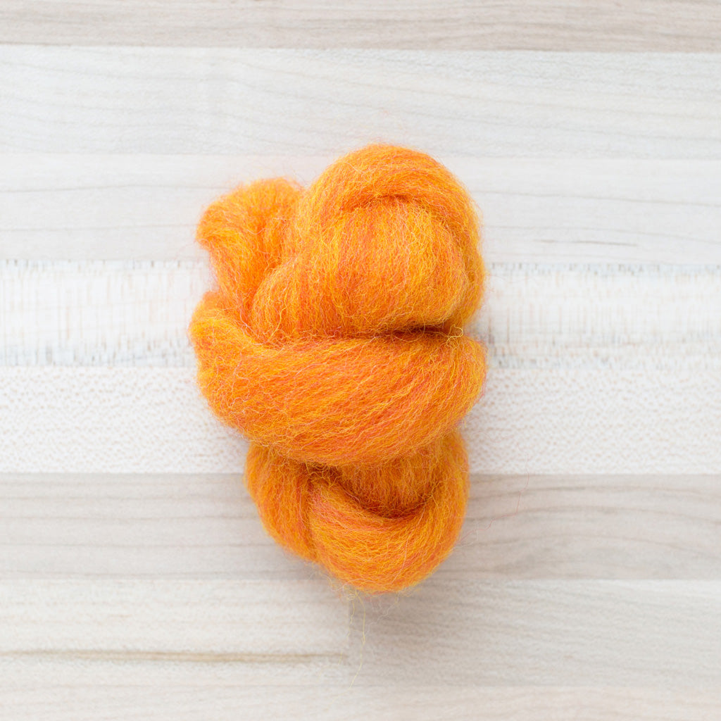 Needle Felting | Wool Roving | Flowing Wool - Alder & Alouette Bing Cherry