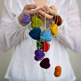 Rainbow Heart Garland Needle Felting Kit