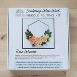 Rose Wreath Needle Felting Kit