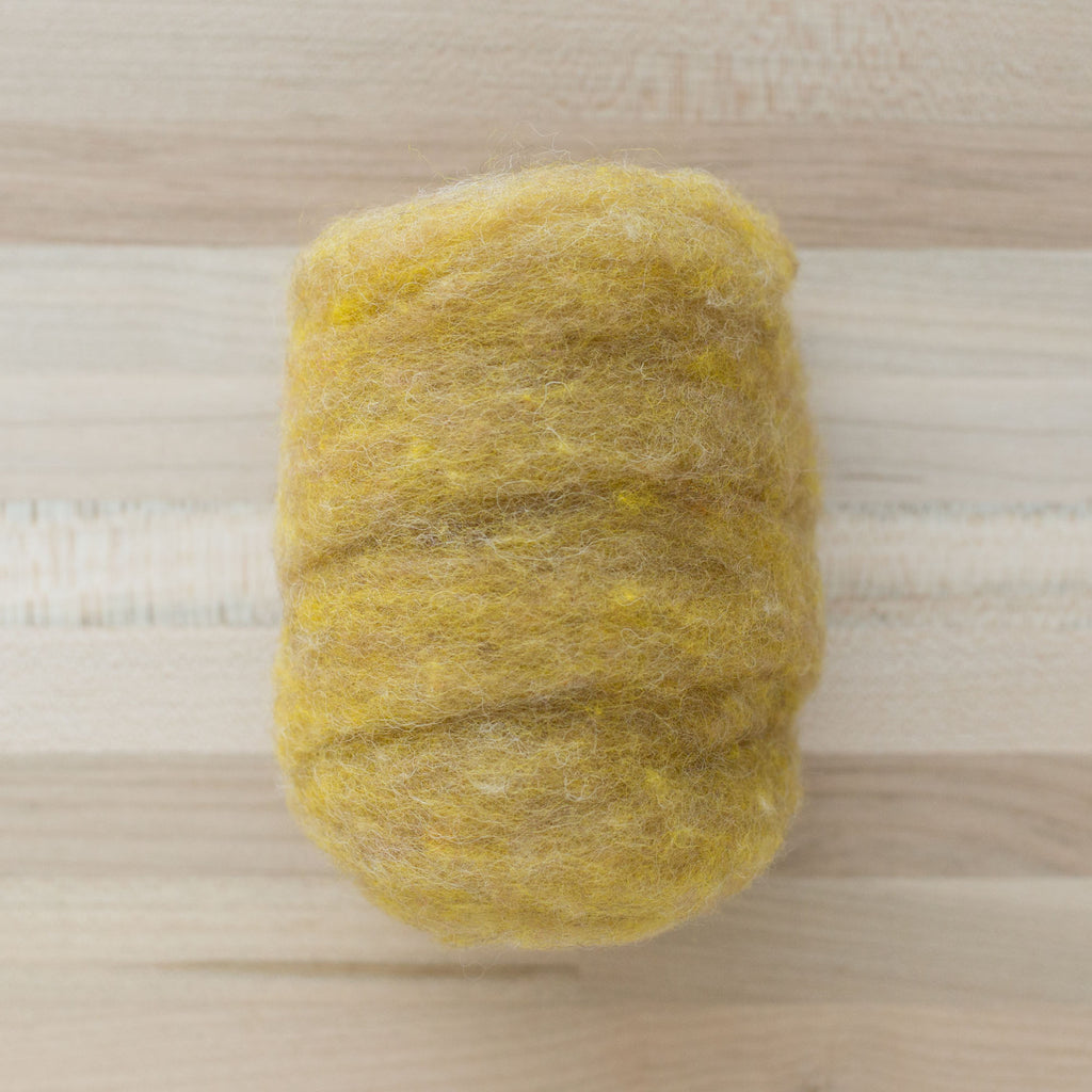 Sunshine Yellow - Wool Roving Needle Felting Material (Per Ounce)